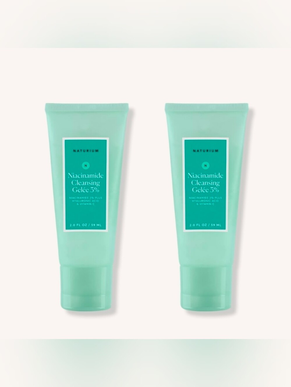 2 x Naturium Niacinamide Cleansing Gelée 3% — 2 Fl Oz BNIB